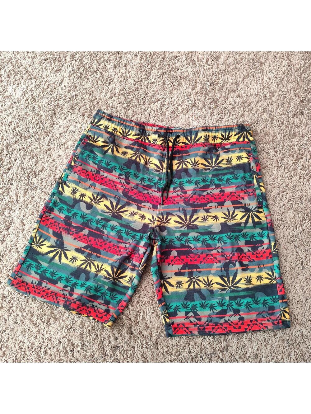 Kronic Prints By Drill Clothing,Men's Short Fresh Print Of Bel Air,Size Large